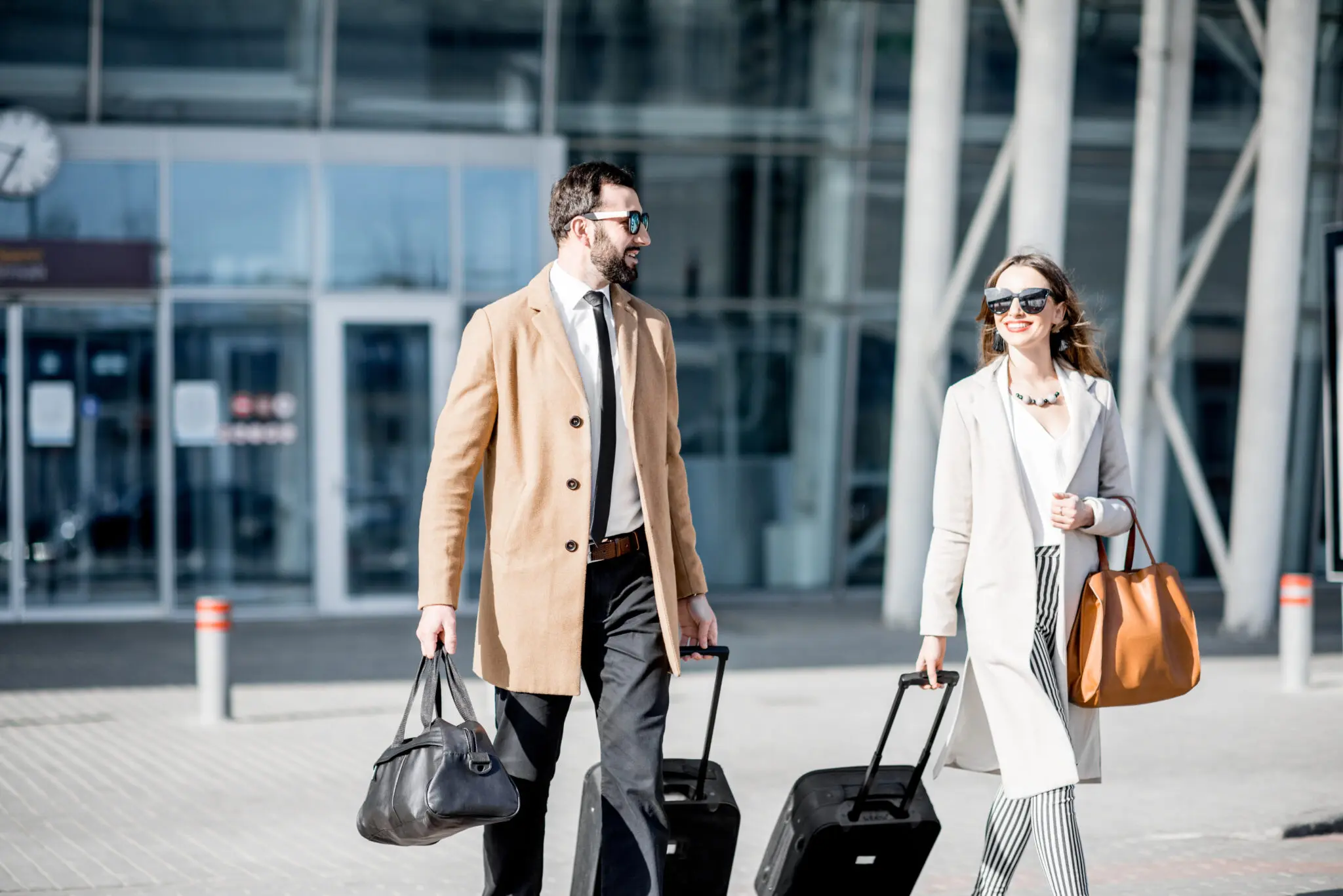 Business travellers staying in serviced apartments on work trips