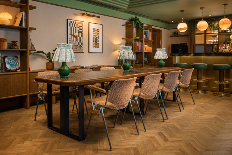 The Lobby and co-working space at The July London Victoria