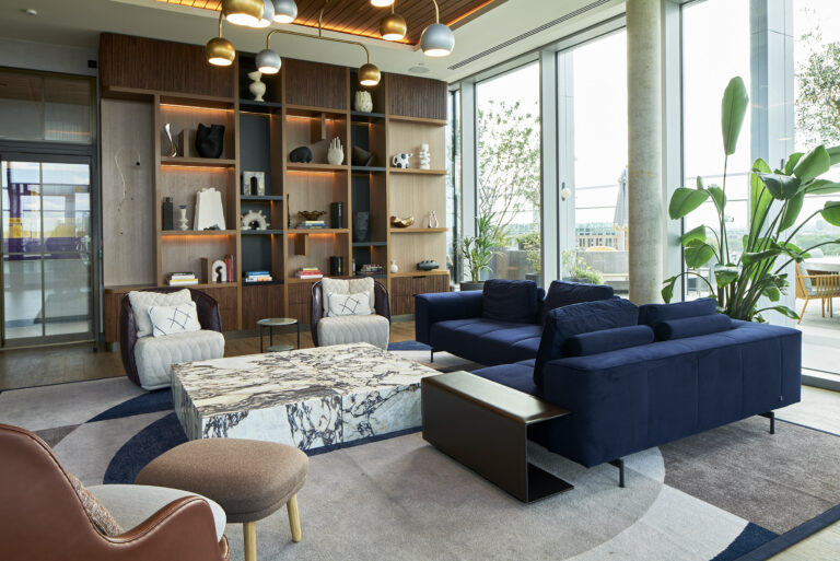 Guest Lounge at Bloom Apartments