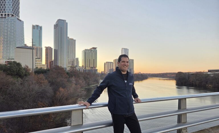 Gavin Pereira on Congress Avenue Bridge